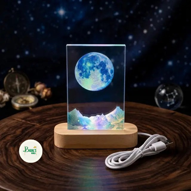 3D moon crystal night light M0014 - Image 6