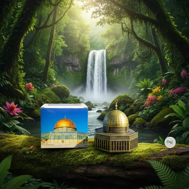Metal replica model of the Dome of the Rock (Qubbat al-Sakhra)R0288 - Image 5