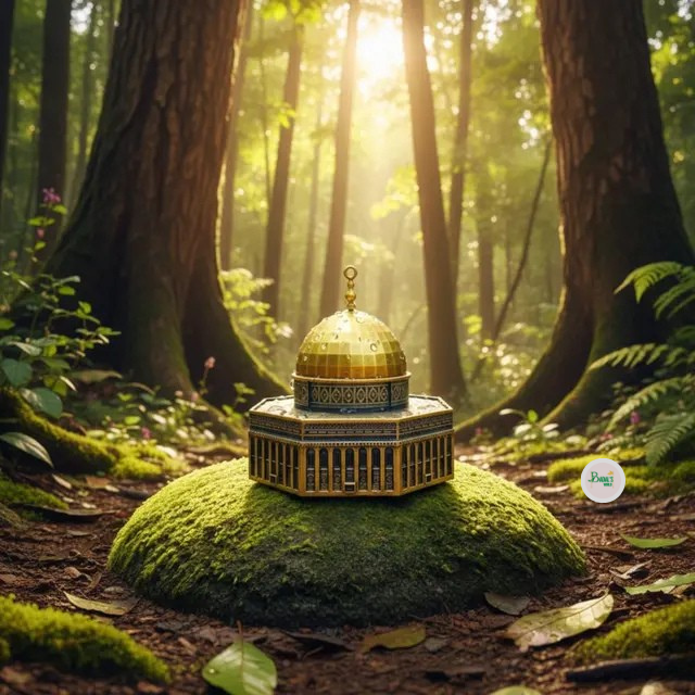 Metal replica model of the Dome of the Rock (Qubbat al-Sakhra)R0288 - Image 6
