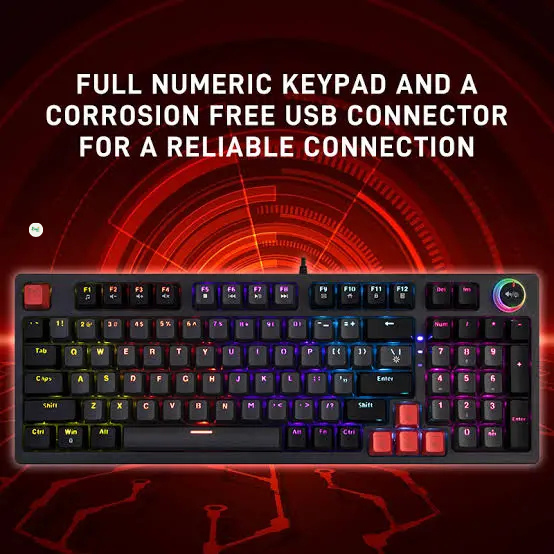 JEDEL GAMING KL-114 MECHANICAL KEYBOARD - Image 6