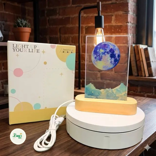 3D moon crystal night light M0014 - Image 2