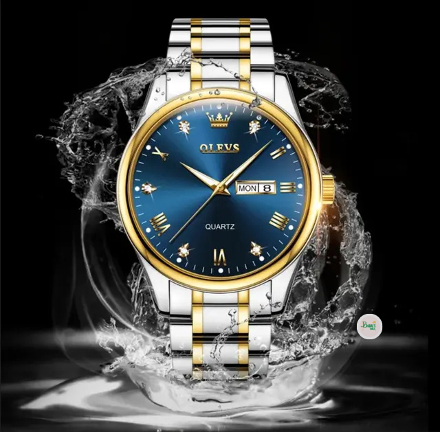 "Olevs 5563 Stainless Steel Analog Wrist Watch For Men