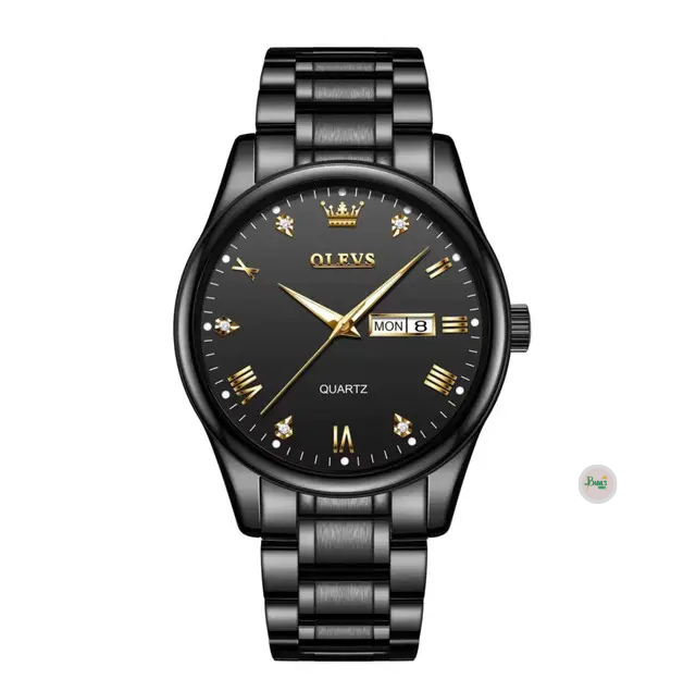 "Olevs 5563 Stainless Steel Analog Wrist Watch For Men - Image 4
