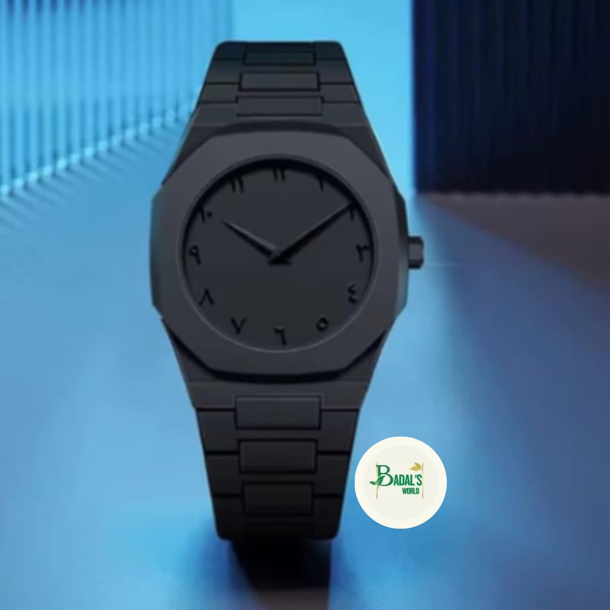 Premium Aura All-Black Minimalist Wrist Watch W0452 - Image 5