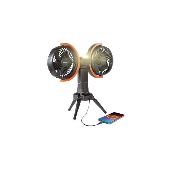 Porodo LFS150 8000mAh Dual Head Rechargeable Fan - Image 2