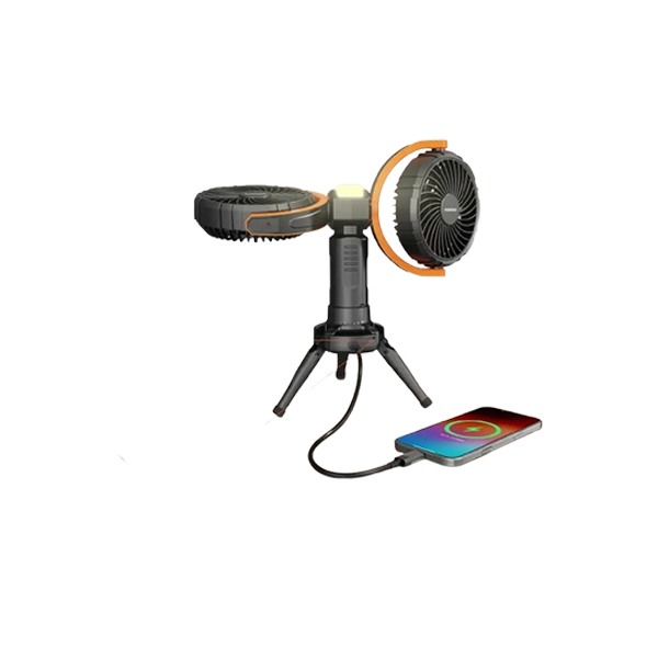 Porodo LFS150 8000mAh Dual Head Rechargeable Fan - Image 3