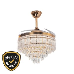 Qulik Q-T8329 48" Remote Control Chandelier Ceiling Fan