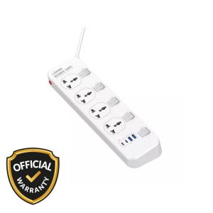 LDNIO Extension Power Socket 4 AC 4USB Power Strip (SC4408C)